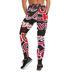 Legging Yoga Femme Imprimé All-Over – Confort & Flexibilité, Taille Haute – Modèle 3