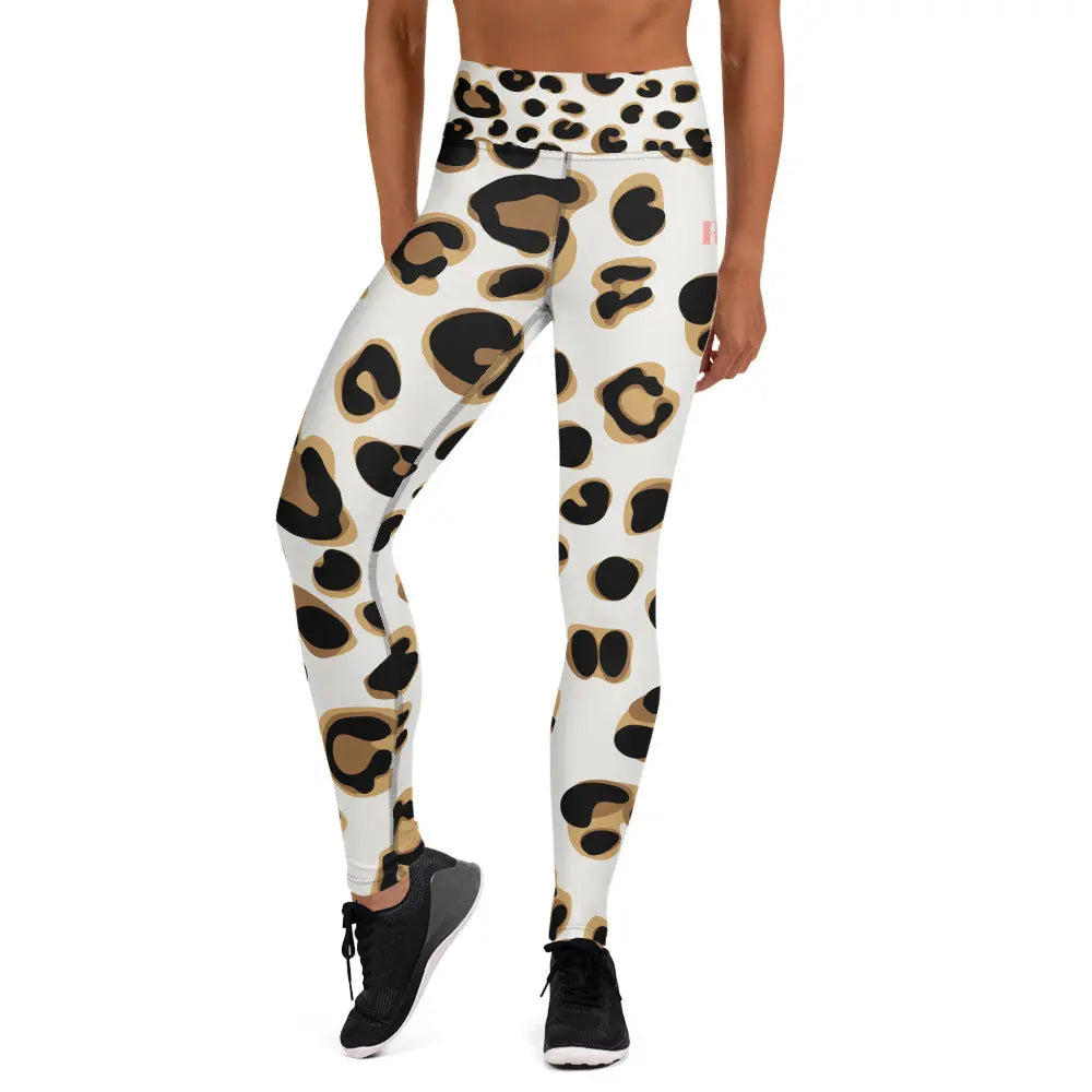 Legging Yoga Femme Imprimé All-Over – Stretch 4 Directions, Taille Haute