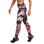 Legging Yoga Femme Imprimé All-Over – Confort & Flexibilité, Taille Haute – Modèle 3
