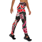 Legging Yoga Femme Imprimé All-Over – Confort & Flexibilité, Taille Haute – Modèle 3