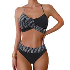 Bikini de Dos Piezas con Cordones — Traje de Baño Sexy para Mujer Verano 2026