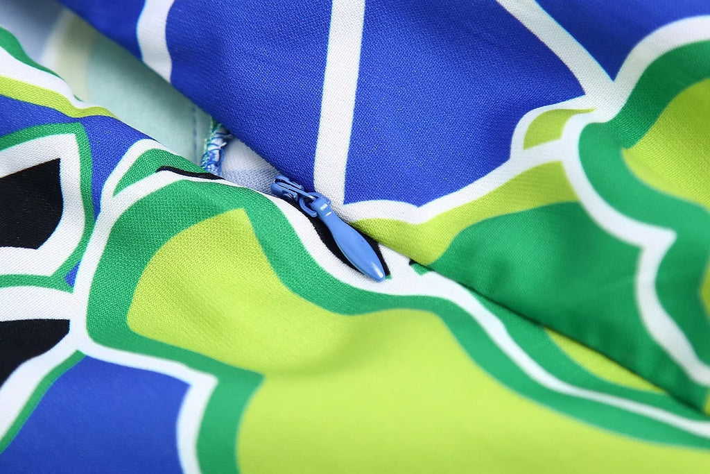 Braguita pareo estampada estilo retro francés — Short de playa para mujer, verano 2026