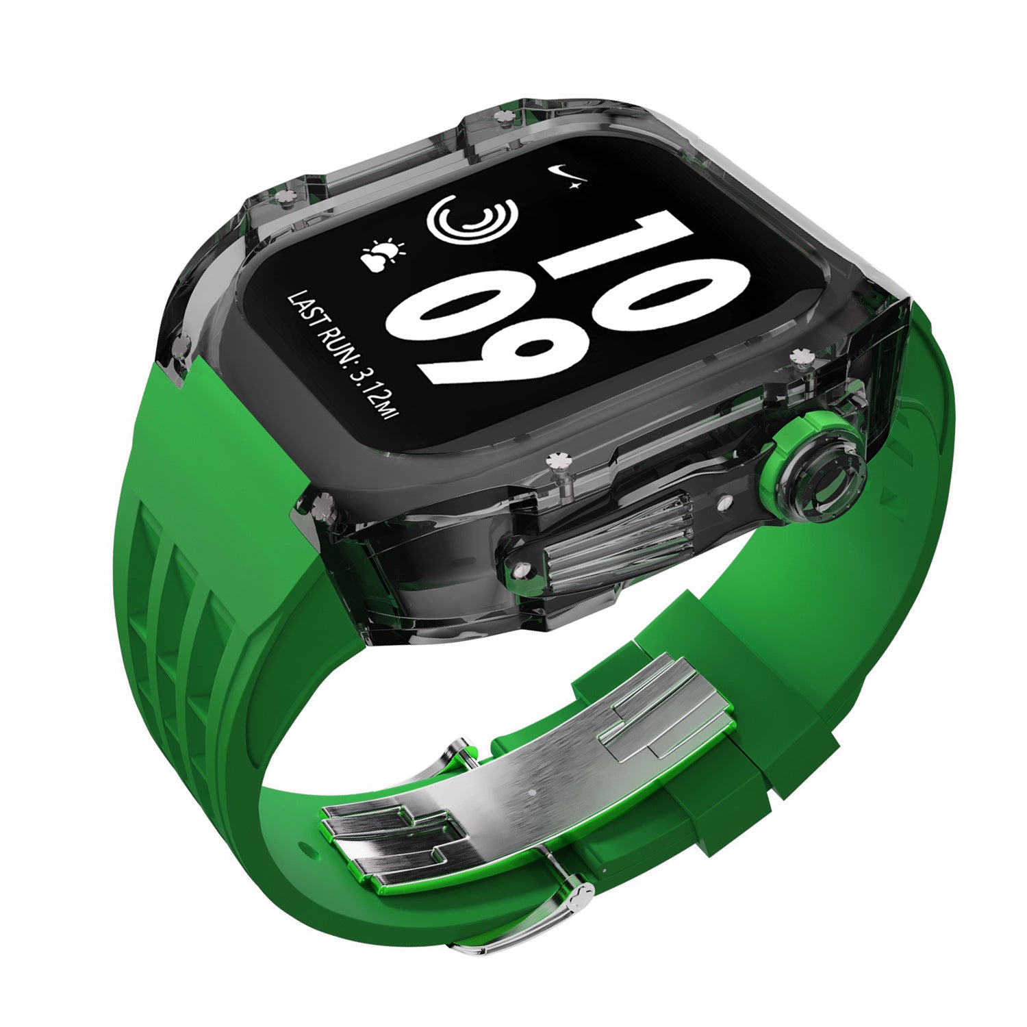 Bracelet Montre Silicone Transparent - Caoutchouc Fluoré