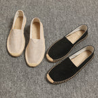 Espadrilles Homme Lin Été - Chaussures Artisanales Semelle Toile
