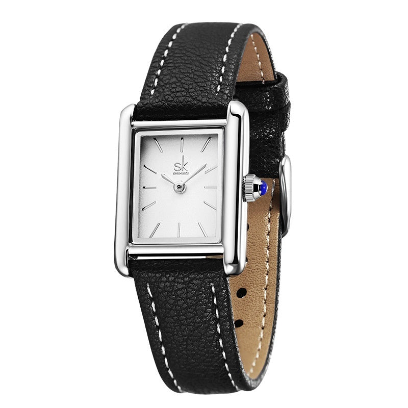 Montre Femme Retro Quartz - Petit Cadran Carré Tendance