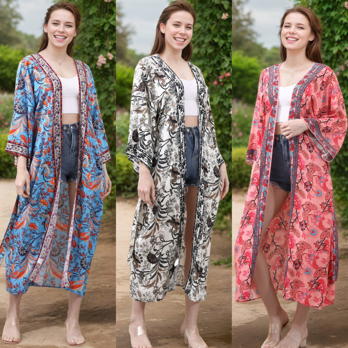 Traje de baño estampado con protección UV — Conjunto de bikini de verano 2026 para mujer