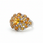 Bague citrines fond blanc