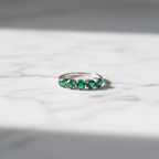 Bague émeraude marbre