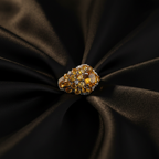 Bague satin noir