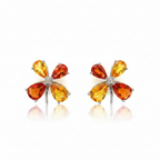 Boucles florales fond blanc