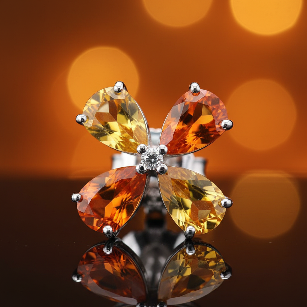 Boucles florales macro