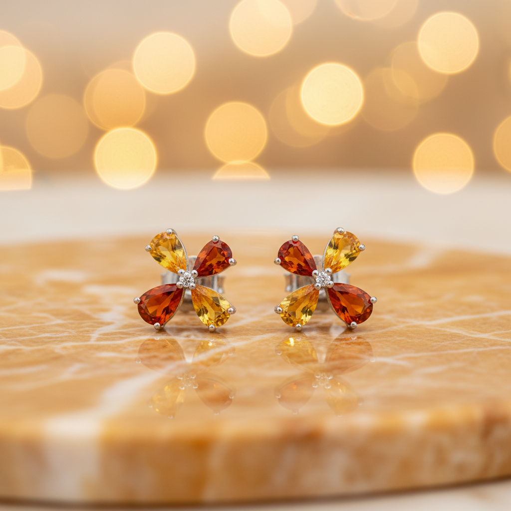 Boucles florales marbre
