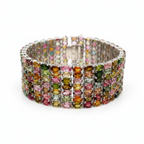 Bracelet tourmaline fond blanc