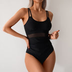 Maillot de Bain Une Pièce Filet Bodysuit — Swimsuit Sexy Femme Été 2026