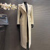 Manteau Laine Femme Élégant Style Socialite Urbain | Blanc | S-XL