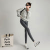 Legging Slim Chaud Femme | Taille Haute | Effet Cuir Shark Skin | 2 Coloris | M-XXL