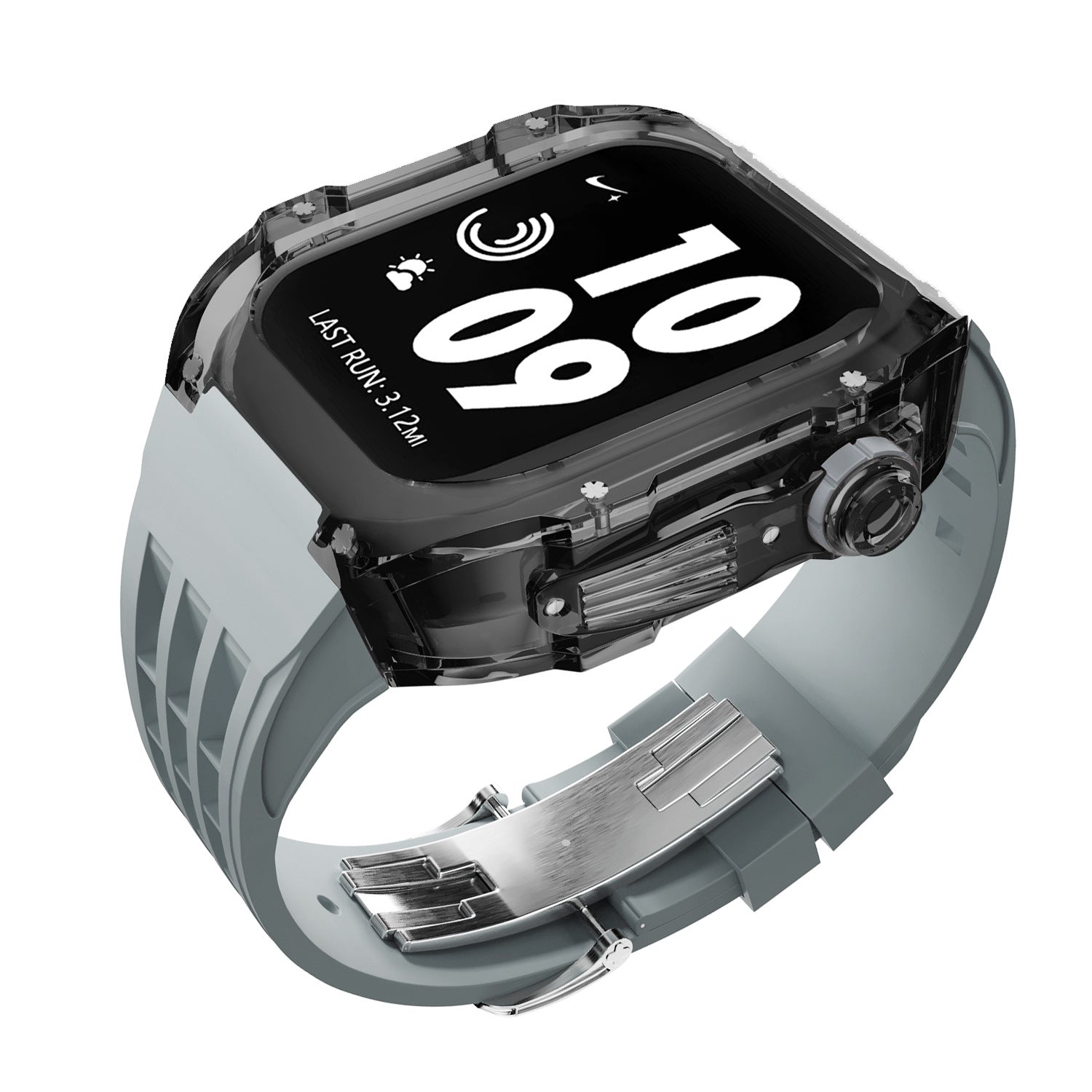Bracelet Montre Silicone Transparent - Caoutchouc Fluoré