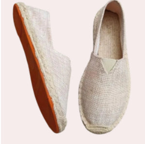 Men's Linen Espadrilles for Summer - Handmade Shoes with Canvas Sole