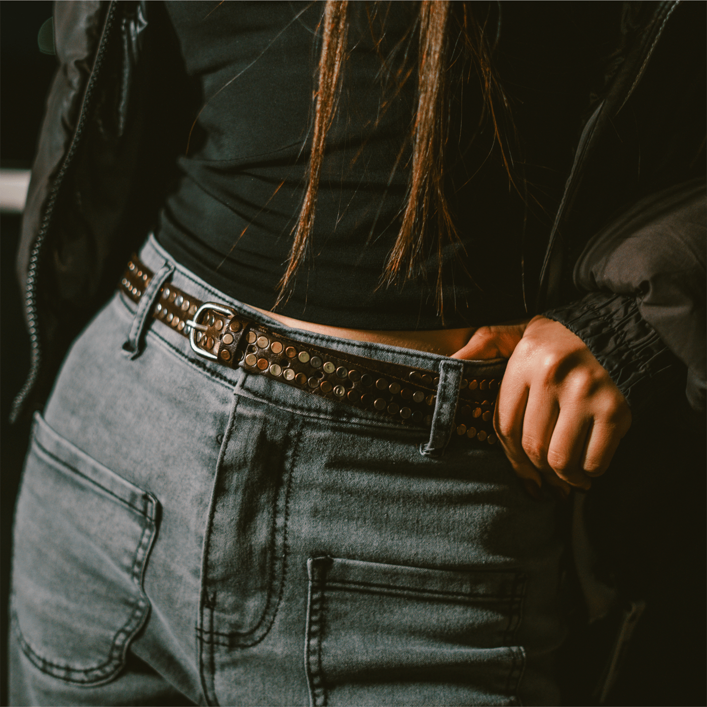 Leather Belt Orbit-1