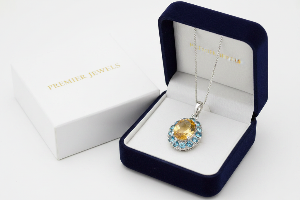 Citrine topaze coffret
