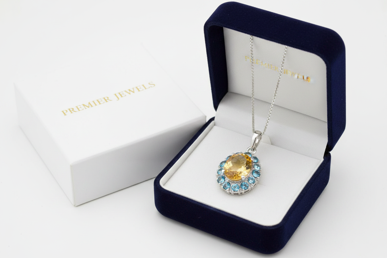 Citrine topaze coffret