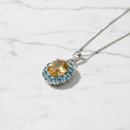 Citrine topaze marbre