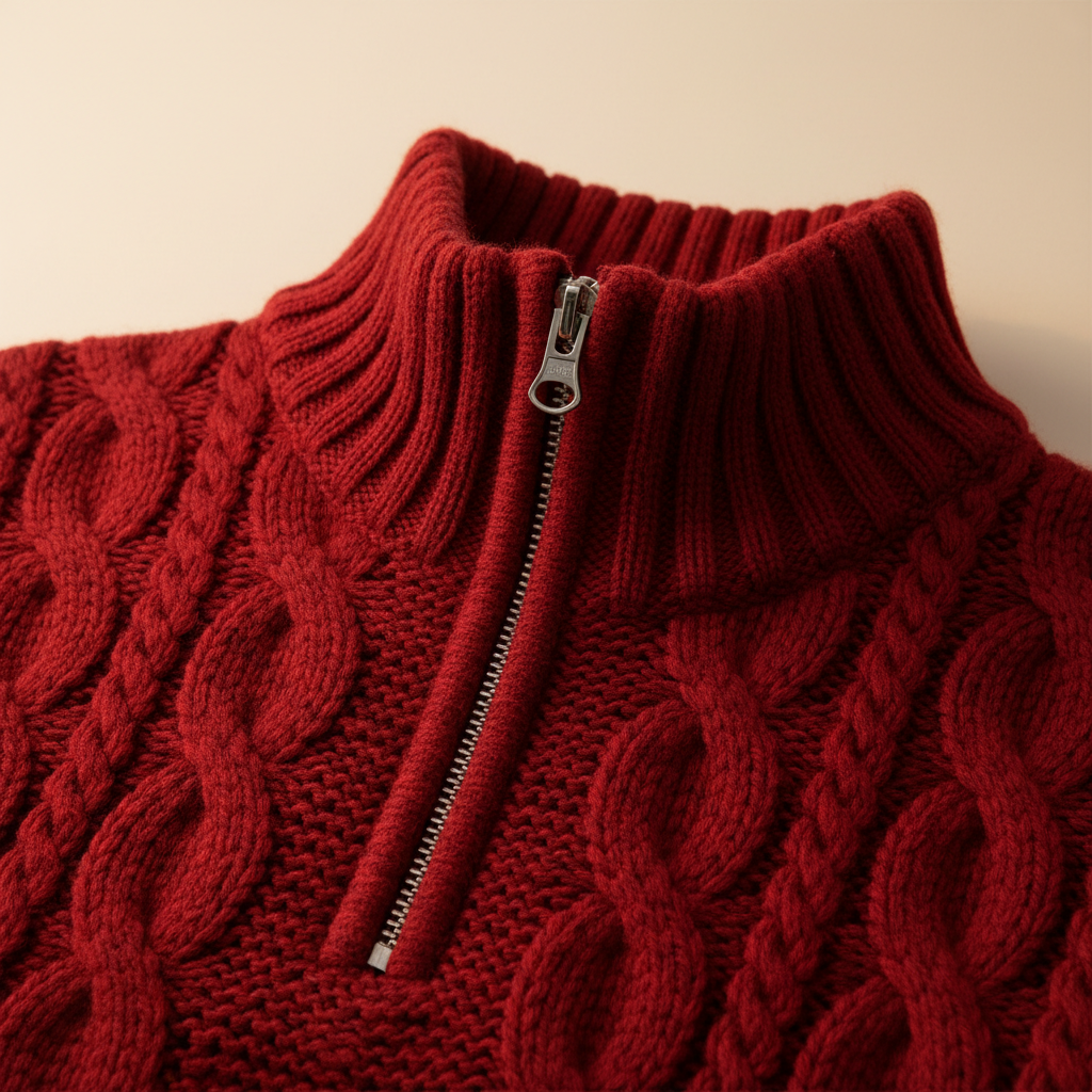Détail maille et zip