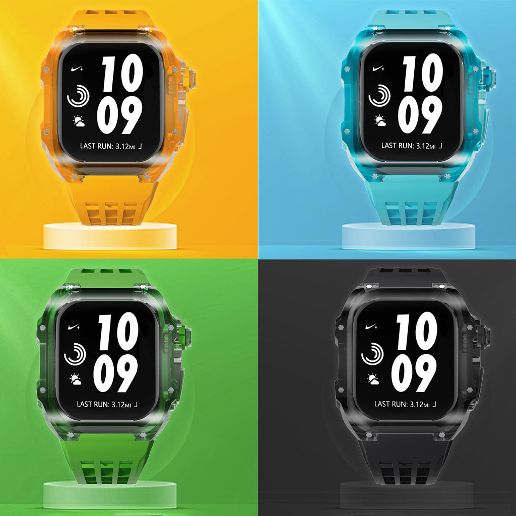 Bracelet Montre Silicone Transparent - Caoutchouc Fluoré