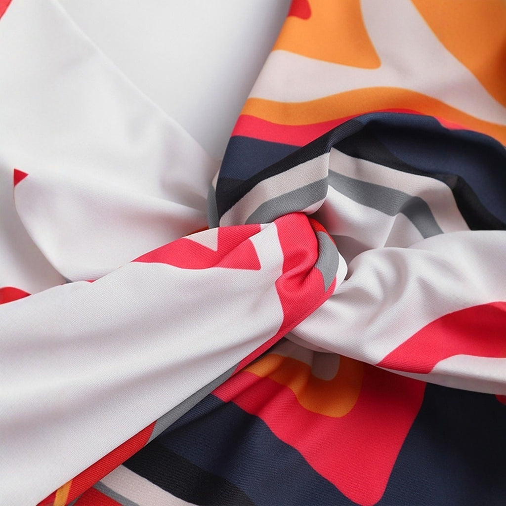 Conjunto de Bikini + Vestido de Playa Estampado — Traje de Baño de Dos Piezas para Mujer Verano 2026