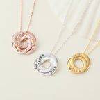 Collier Maman Personnalisé Prénoms & Pierres de Naissance