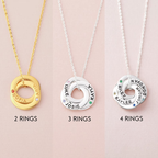Collier Maman Personnalisé Prénoms & Pierres de Naissance