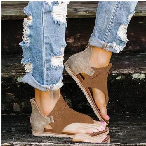 Women's Floral Platform Sandals - Plus Size