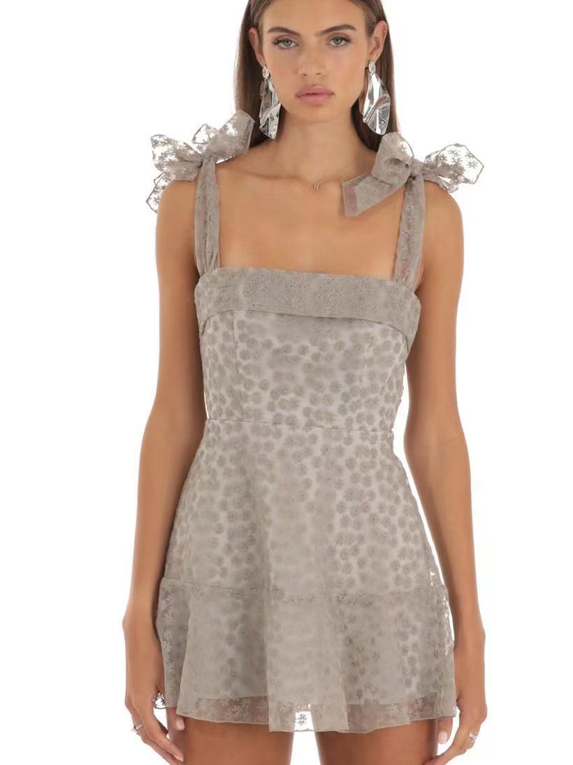 Women's Sheer Mesh Dress - Trendy Fashion Style