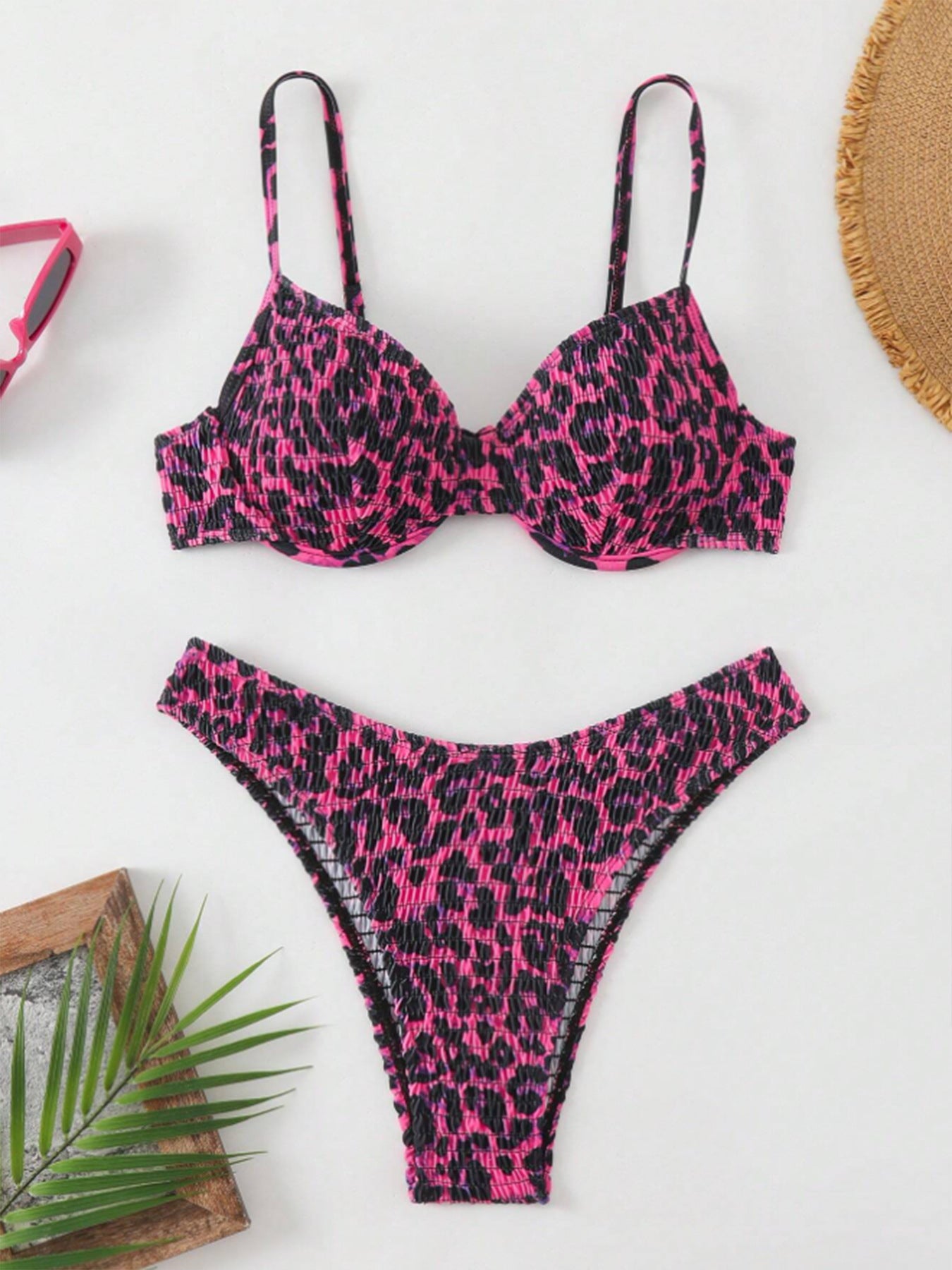 Sexy Leopard Backless Bikini — Women's Two-Piece Swimsuit Summer 2026