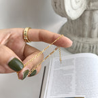 Bracelet Main Bijou de Main Femme - Chaîne Dorée