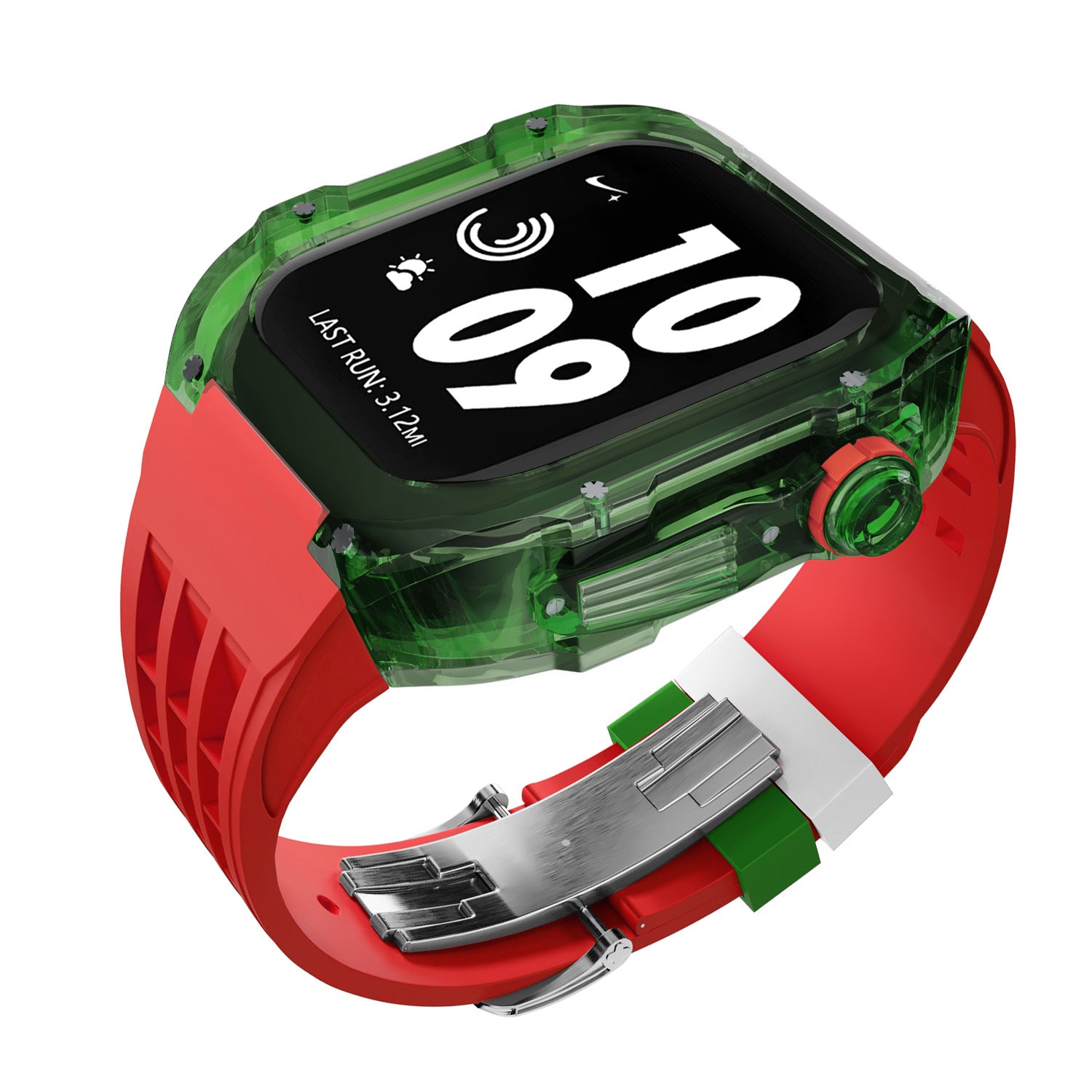 Bracelet Montre Silicone Transparent - Caoutchouc Fluoré