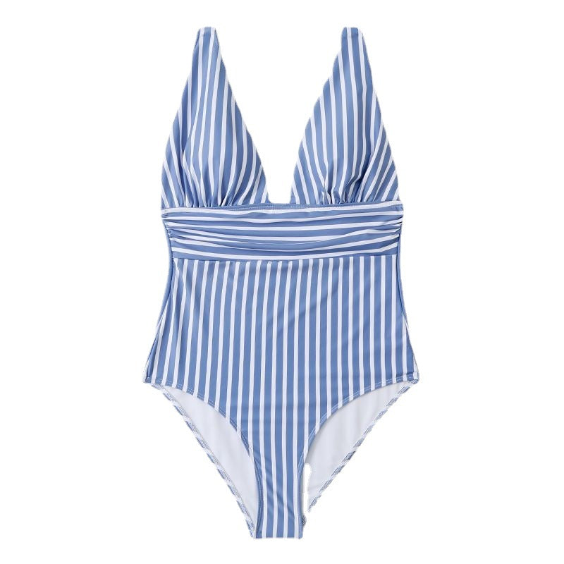 European Style Sexy Striped One-Piece Bikini — Women's Summer Swimsuit 2026
