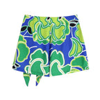 Braguita pareo estampada estilo retro francés — Short de playa para mujer, verano 2026