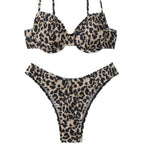 Bikini Léopard Sexy Dos Nu — Maillot de Bain Deux Pièces Femme Été 2026