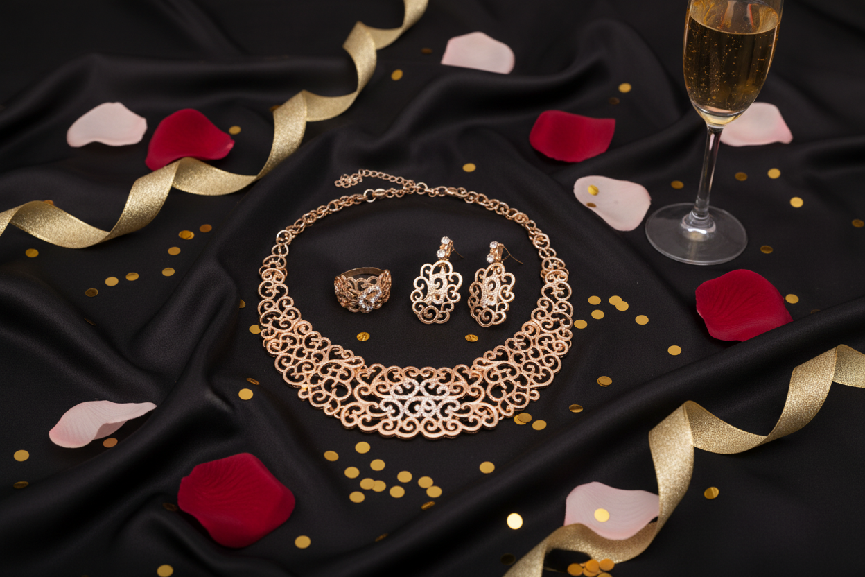 Flat Lay Champagne