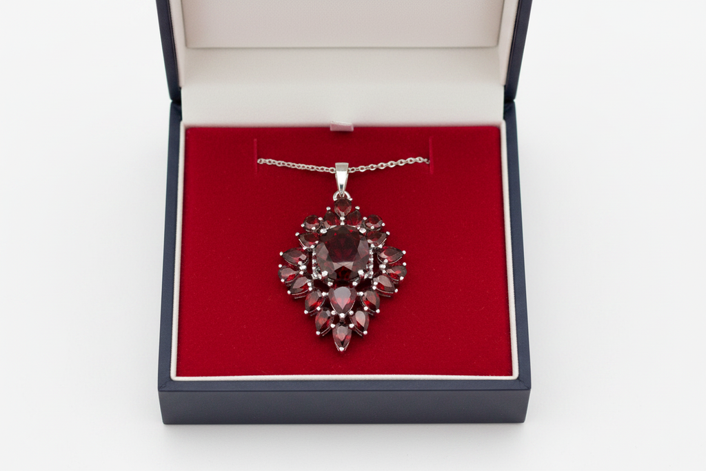 Grenat floral coffret