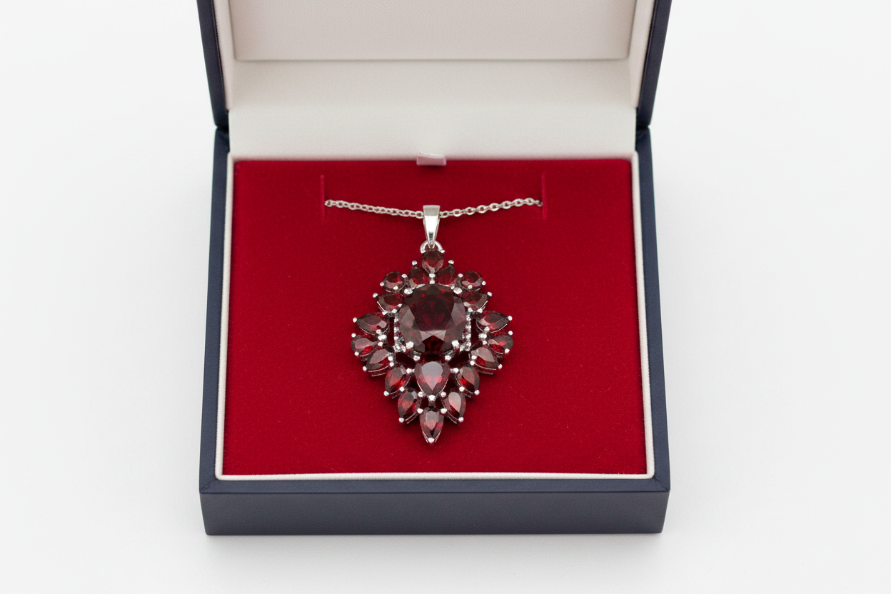 Grenat floral coffret