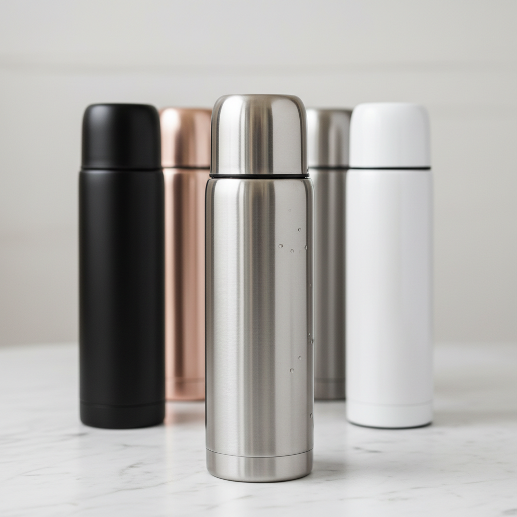 Thermos isotherme 500ml acier inox Gio Style Energy sur marbre blanc