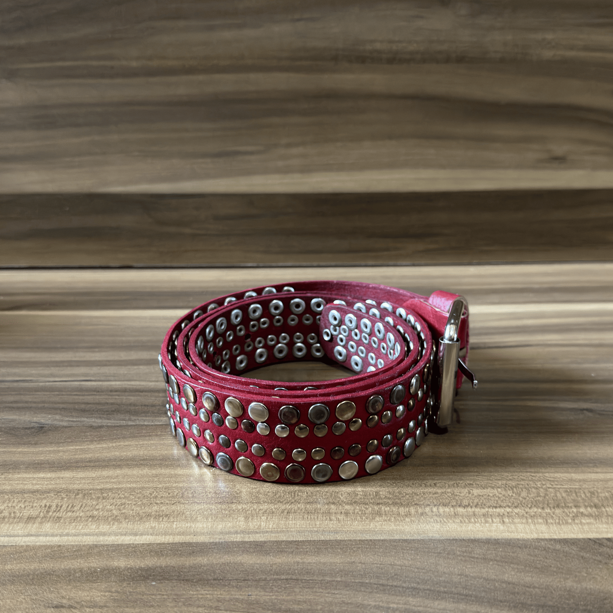 Leather Belt Roses-1