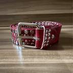 Leather Belt Roses-2