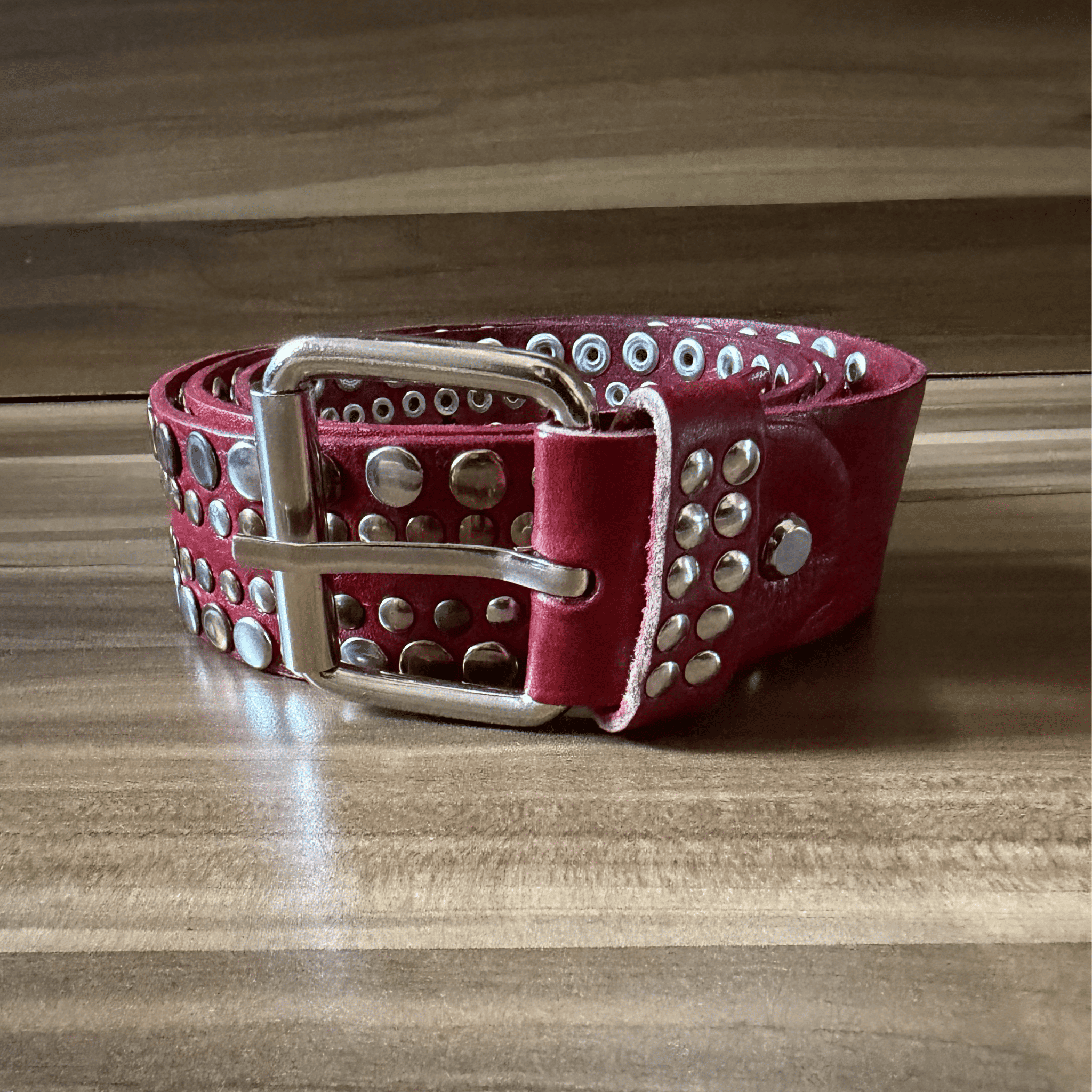 Leather Belt Roses-2