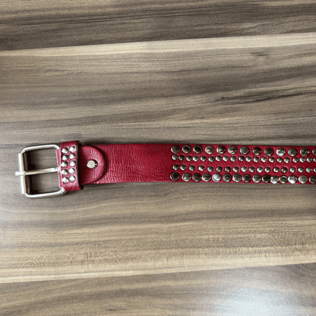Leather Belt Roses-3