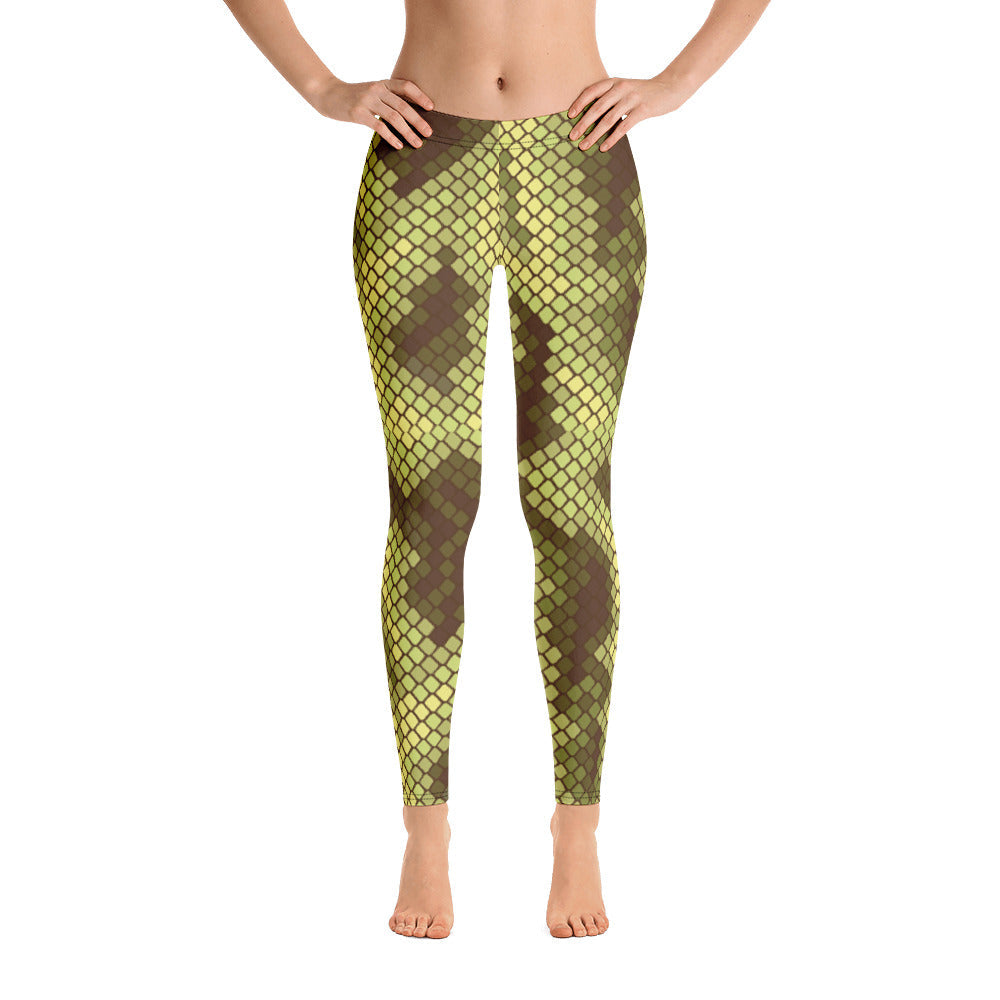 Legging Femme Imprimé Peau de Serpent – Stretch 4 Directions, Style Audacieux