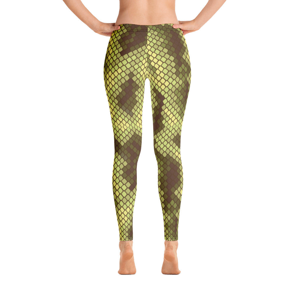 Legging Femme Imprimé Peau de Serpent – Stretch 4 Directions, Style Audacieux