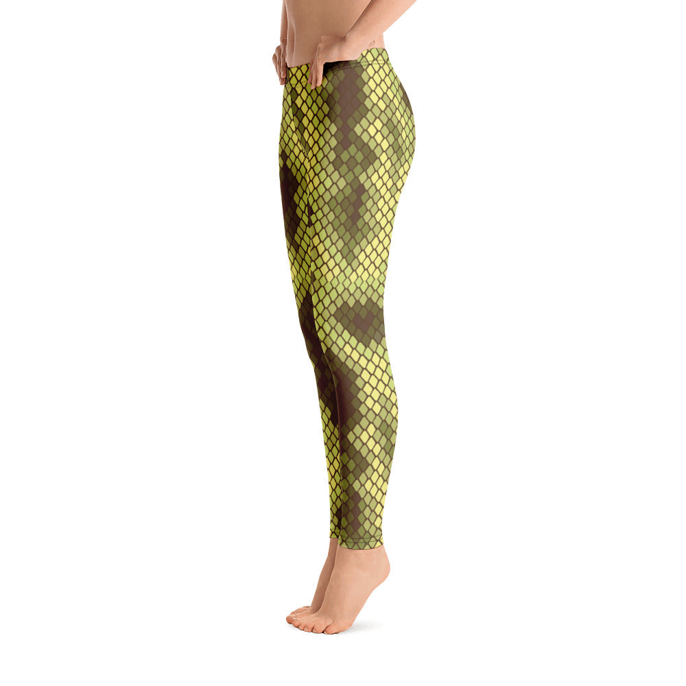 Legging Femme Imprimé Peau de Serpent – Stretch 4 Directions, Style Audacieux